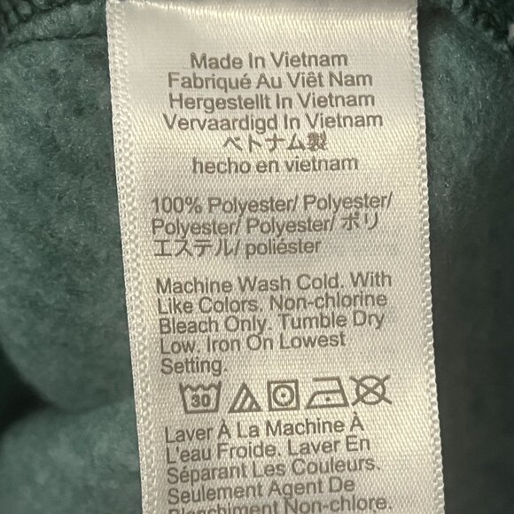 J. Crew Cowl Neck Pullover Turtleneck Sweater Green Herringbone Casual Warm Sm - Picture 9 of 9